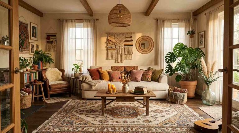 32 Inspiring Bohemian Home Decor Ideas Living Room Aesthetic Ideas