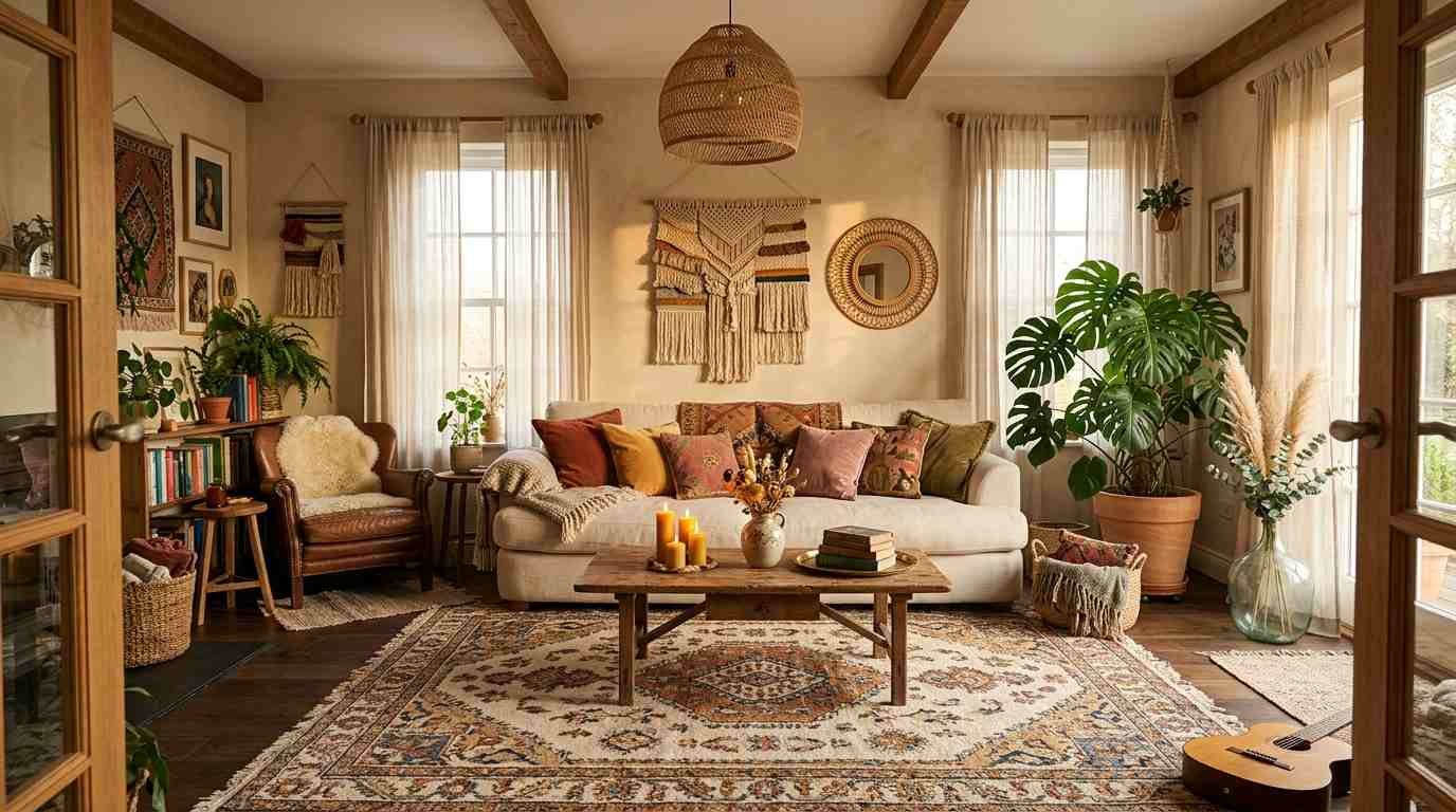 32 Inspiring Bohemian Home Decor Ideas Living Room Aesthetic Ideas
