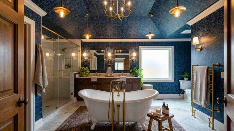 32 Wallpaper Bathroom Ceiling Ideas