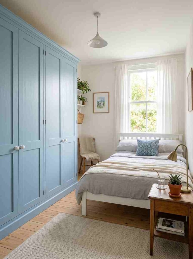 Midnight Blue Sliding Door Wardrobe