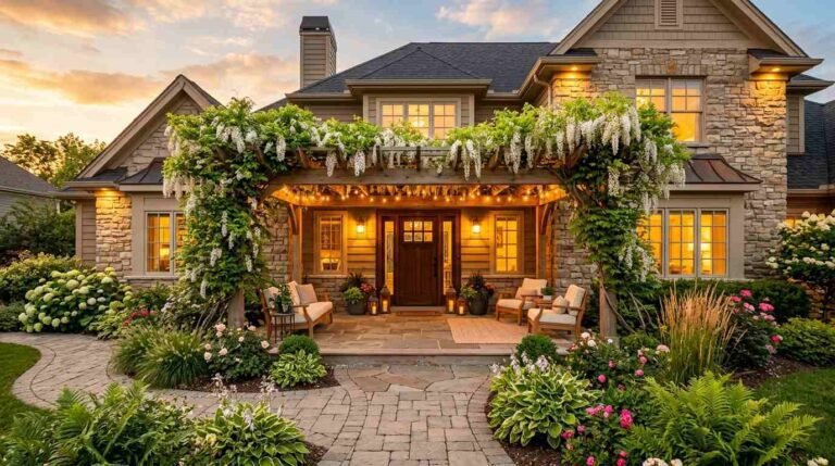 25 Covered Front Patio Ideas That Boost