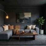 25 Cozy Dark Minimalist Living Room