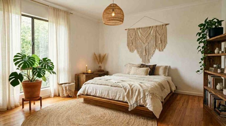 27 Bohemian Bedroom with Wooden