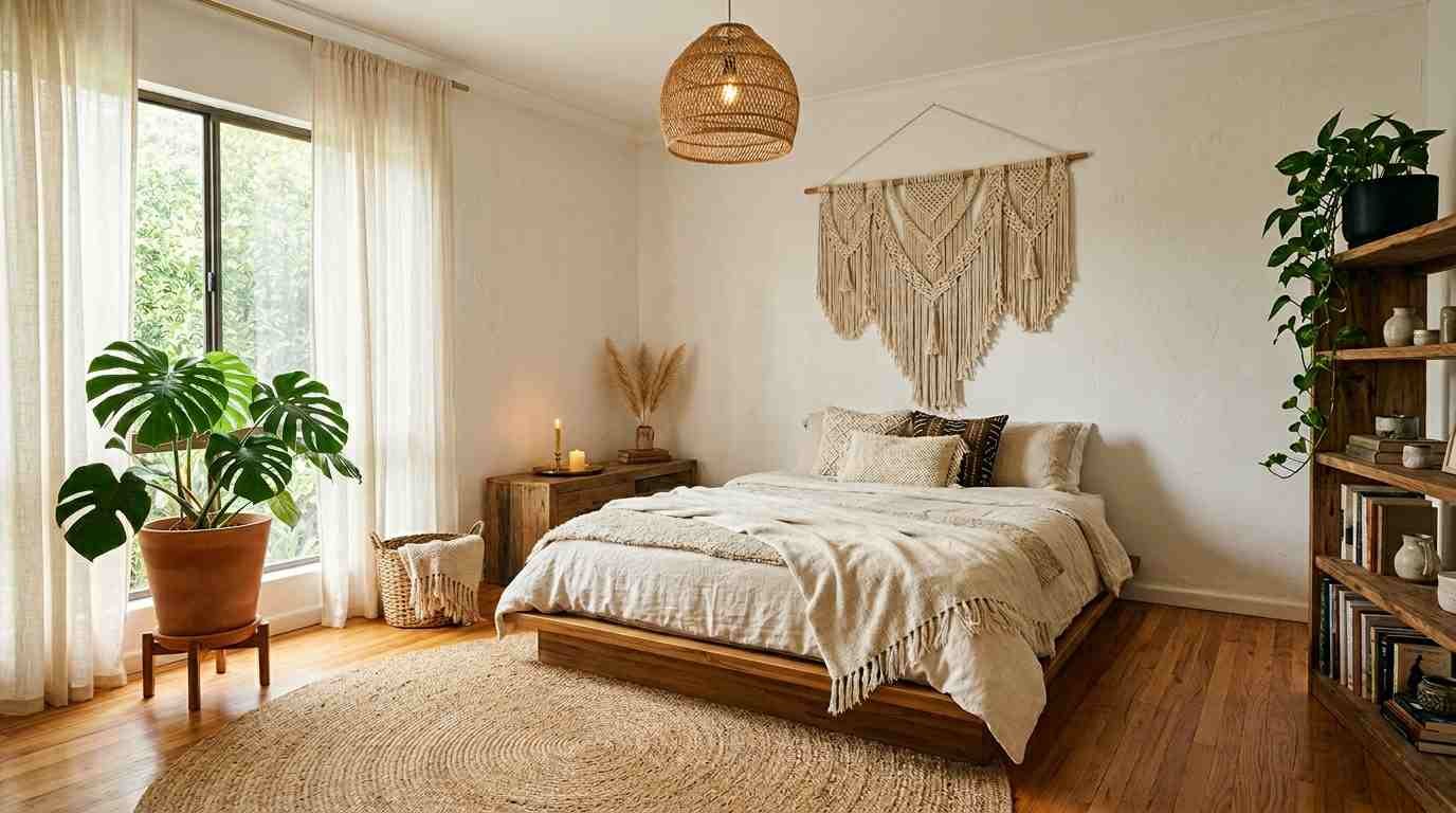 27 Bohemian Bedroom with Wooden