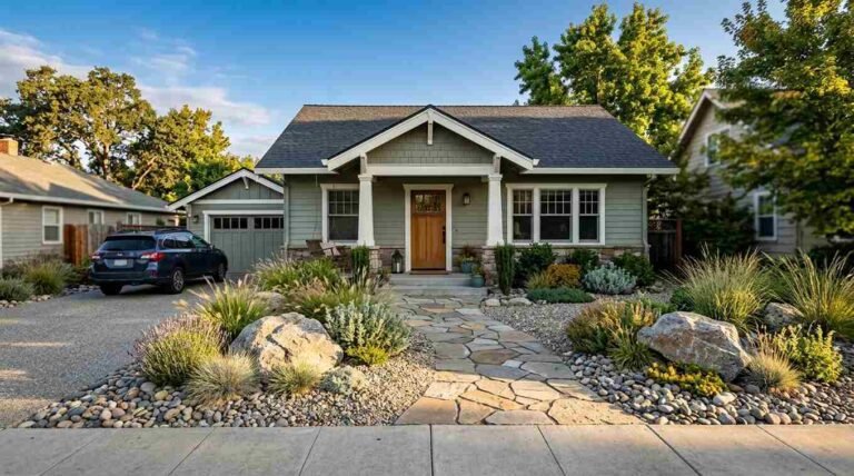 28 Small Front Yard Rock Landscaping Ideas