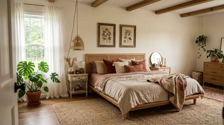 32 Stunning Bohemian Bed Design Ideas