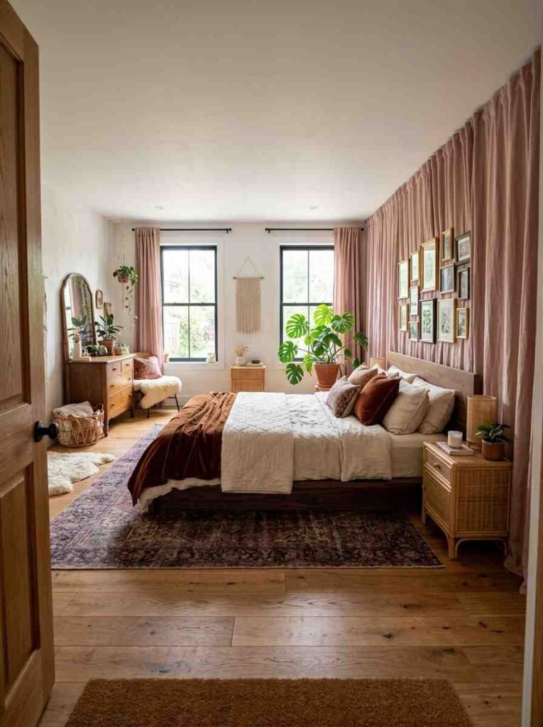 A low, platform or floor-level bed