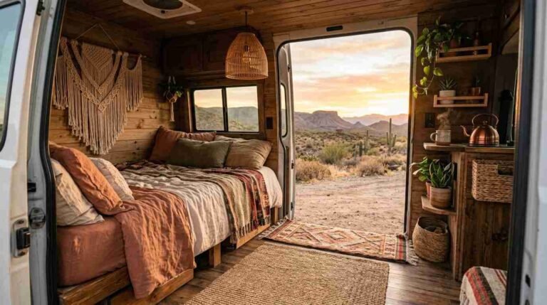 17 Bohemian Camper Interior Ideas That
