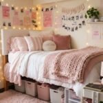 17 Cute Dorm Room Bed Ideas Pink