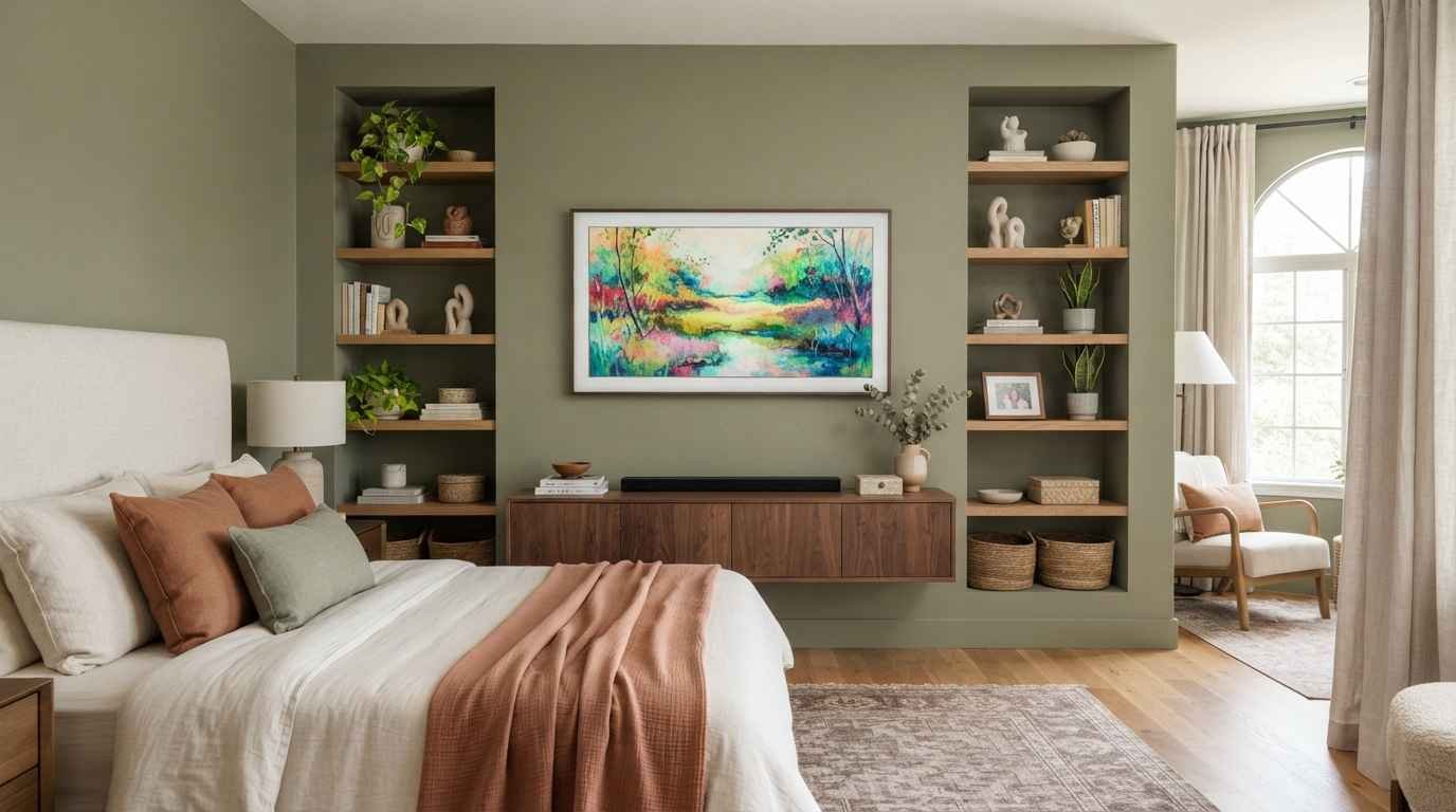 17 Genius TV Bedroom Ideas Wall
