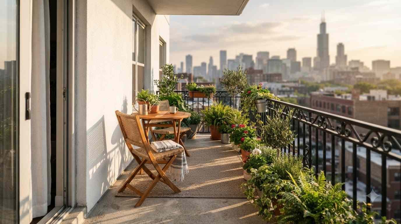 17 narrow balcony ideas
