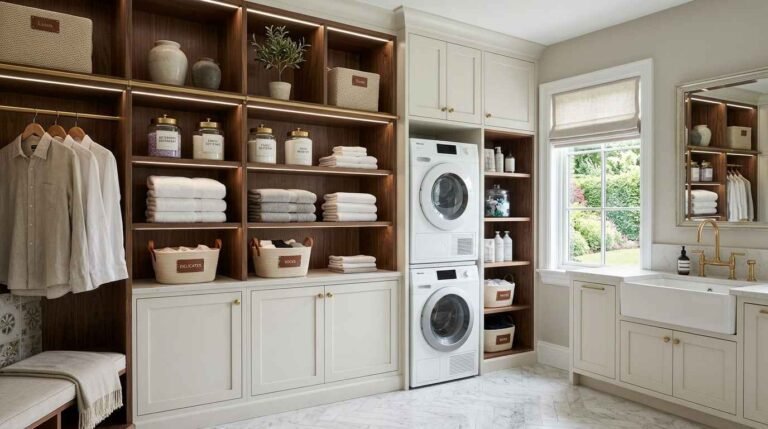 22 Luxury Laundry Room Shelving Ideas