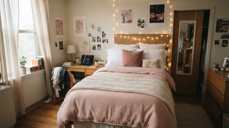 23 Easy Dorm Room Bed Ideas Pink to