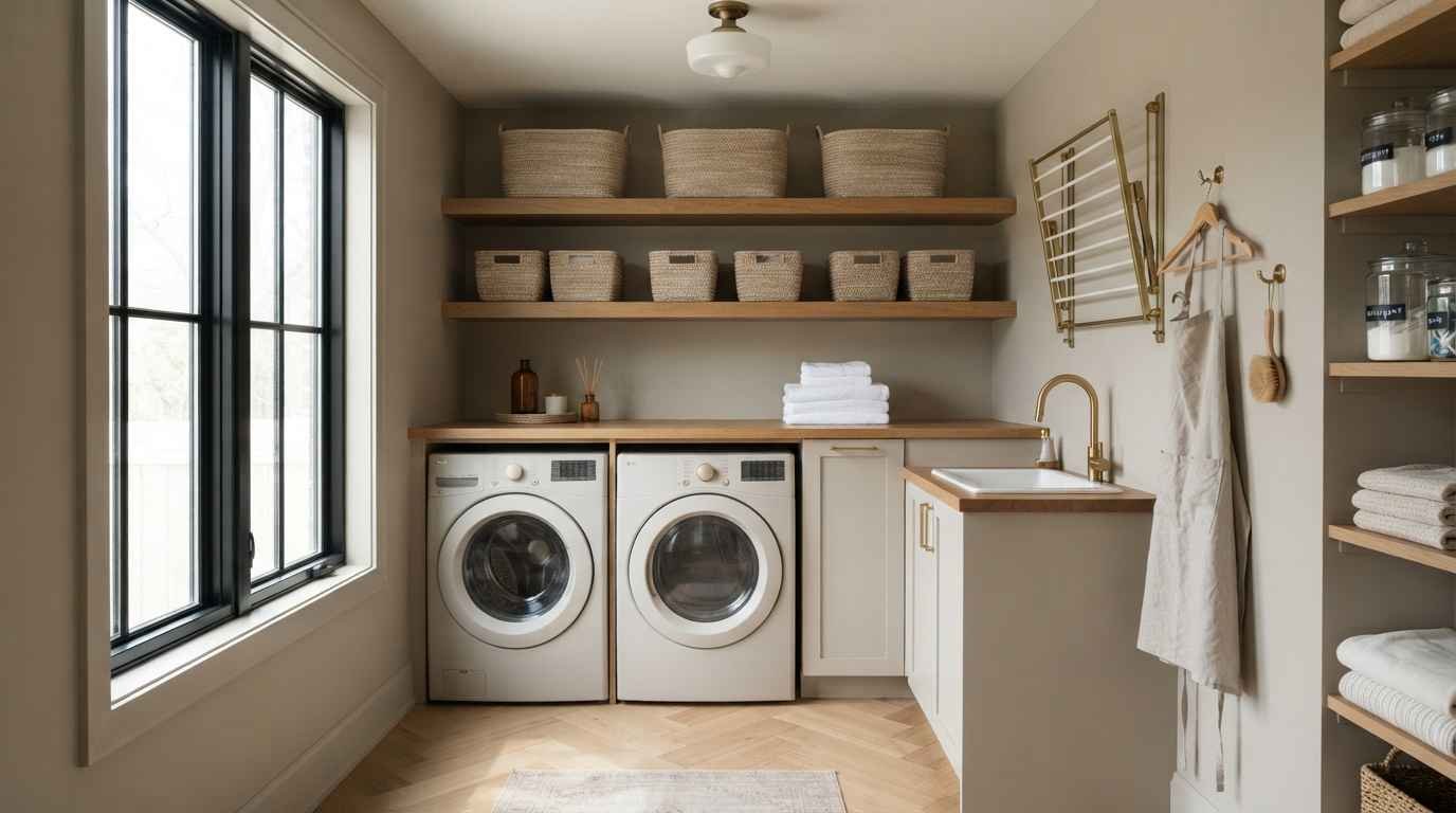 23 Small  Luxury Laundry Room Storage Ideas That Work