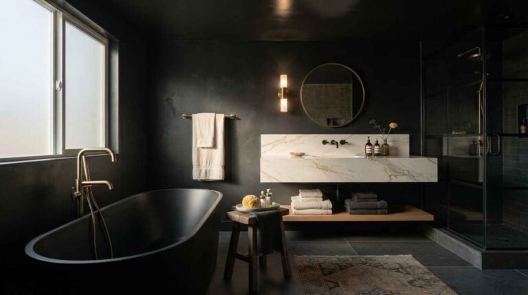 23 black bathroom aesthetic ideas that