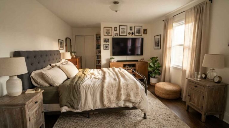 25 Modern TV Hanging On Wall Idea