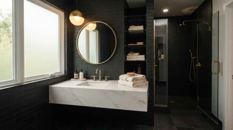 26 Bathroom Aesthetic Ideas Black for