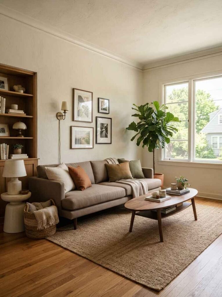 Choose a low-profile sofa
