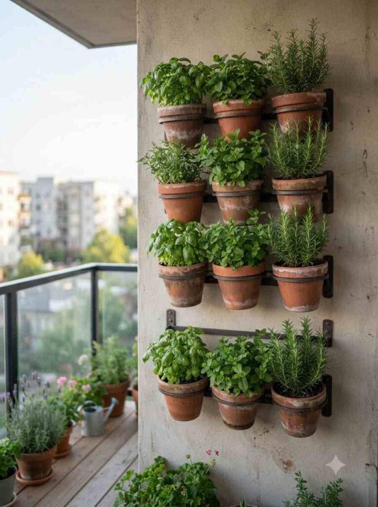 se vertical space for herbs