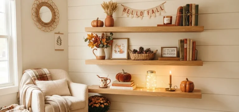 19 Fall Shelf Decor Ideas