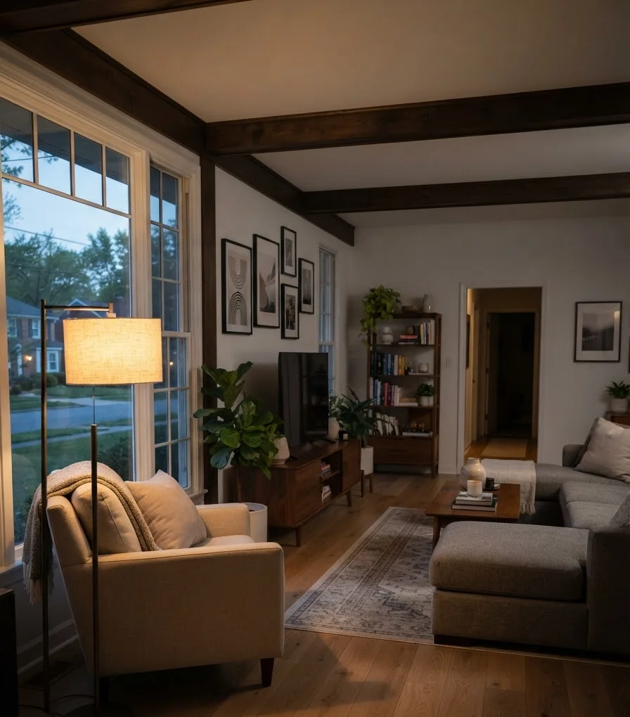 Add a floor lamp