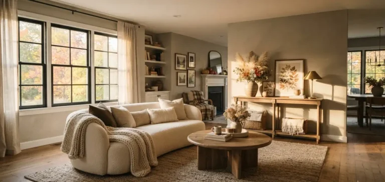 Elegant Neutral Fall Living