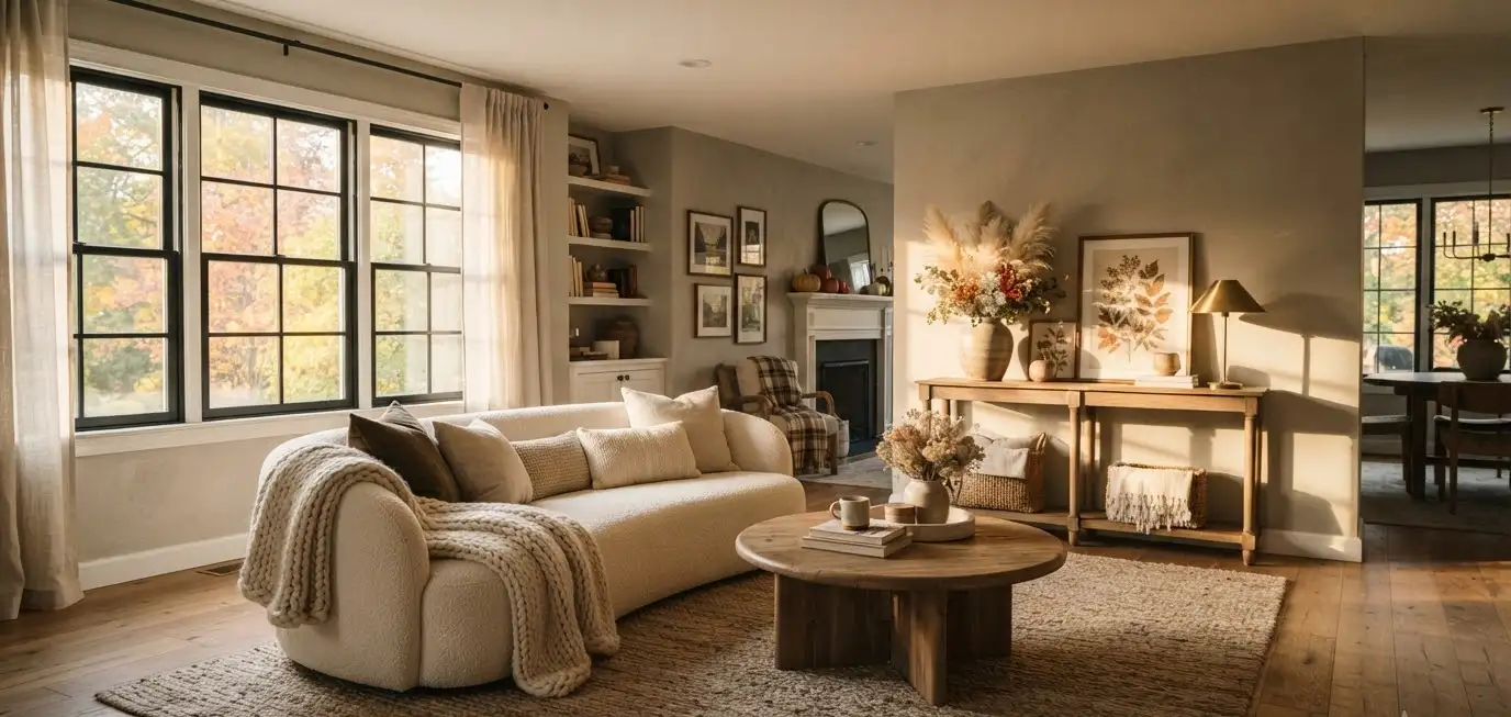 Elegant Neutral Fall Living