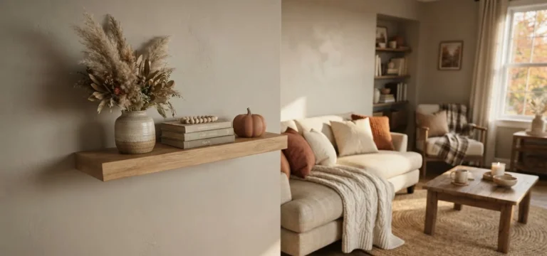 Simple Fall Shelf Decor