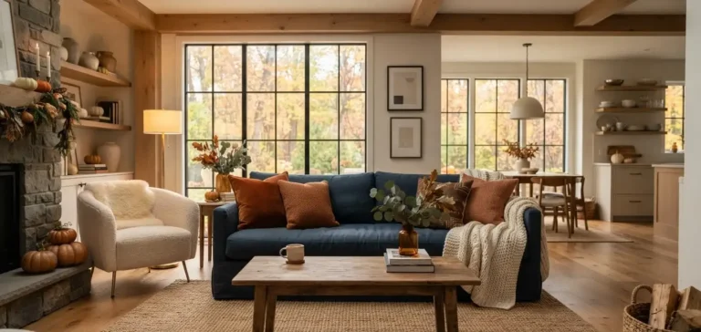 Stylish Blue and Orange